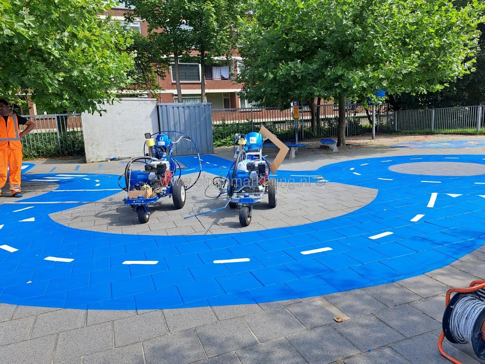 Schoolzone belijning